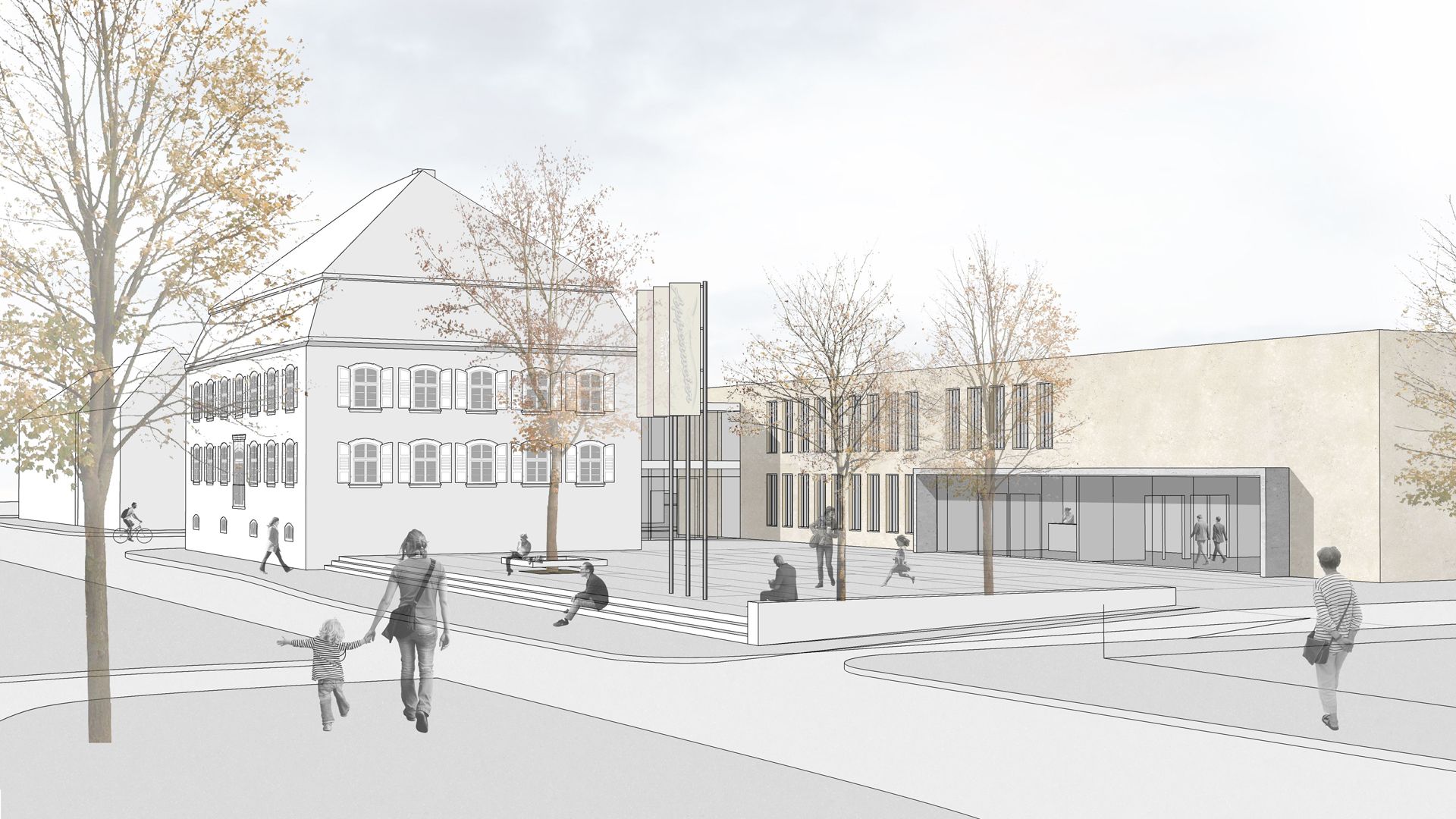 Rathaus und Rathausareal, Appenweier